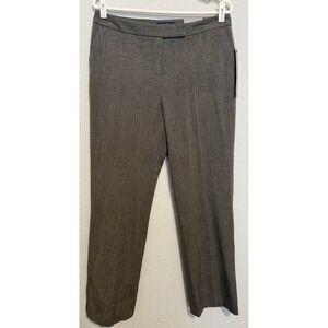 NWT Rafaella‎ Modern Fit Brown Herringbone Size 12P Career Dress Pants Trousers